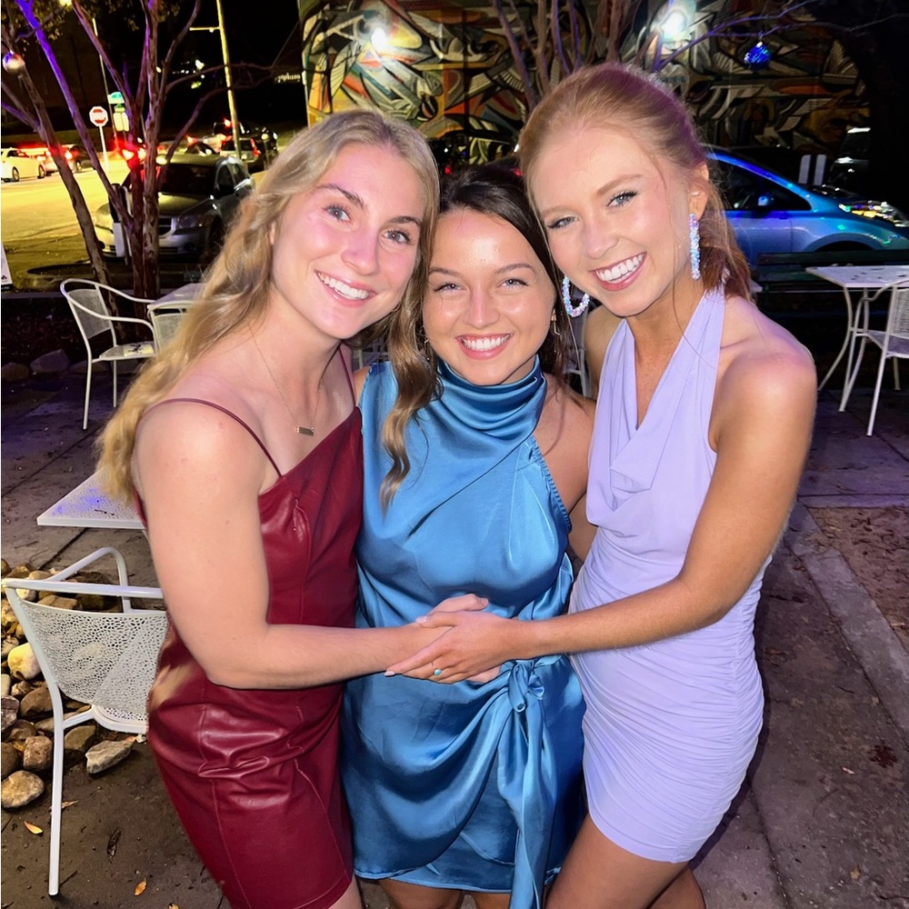 Hello Molly Red, Blue, And Purple Mini Dresses - image 1